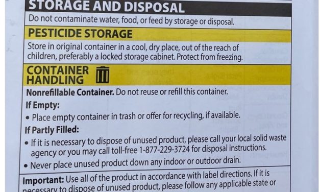 Pesticide Waste Disposal