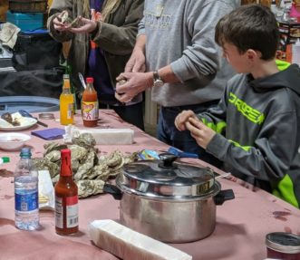 For safety, live oysters should be steamed for 4-9 minutes in a steamer that is already steaming.