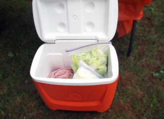Keep foods safe in an insulated cooler.