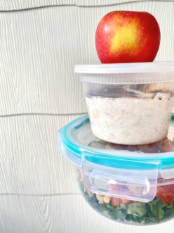 Tip: Prep your meals the night before to grab and go the next morning.