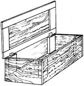 Homemade wooden worm bin. 