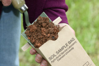 Fill the soil bag. This is approximately a pint of soil.