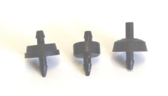 Emitters of the same flow rate from different manufacturers