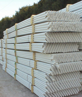 PVC pipe.
