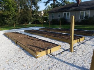 Raised beds should be approximately 3-4 ft. wide to provide easy access to the middle for gardening tasks. 