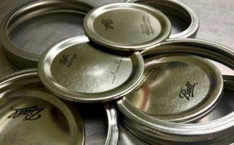 Two-piece lids are recommended for canning foods.