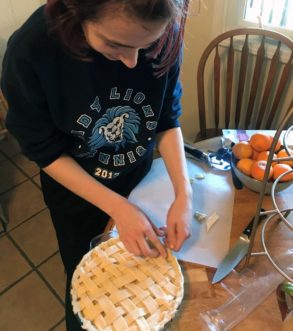 Making a pie