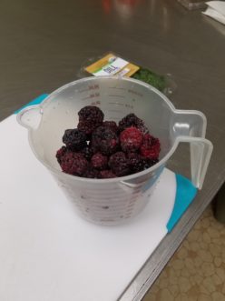 Fresh or frozen fruits are an option when preparing flavored vinegars. 