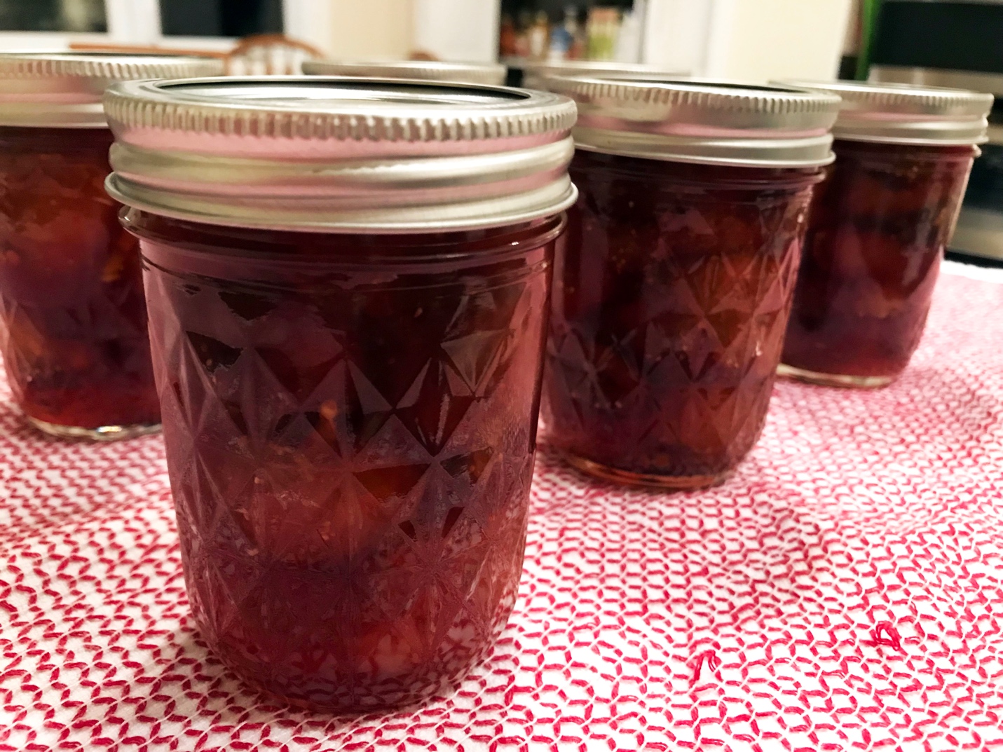 Jars of fig preserves! Jars of fig preserves!