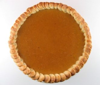 Traditional famous classic pumkin pie