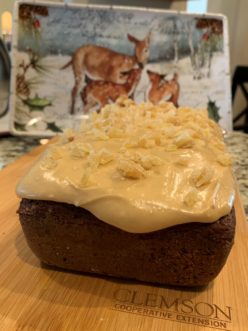 The molasses brown sugar frosting is literally the sugar on top that adds even extra flavor to the bread.