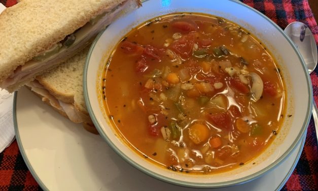 Roasted Vegetable and Barley Soup