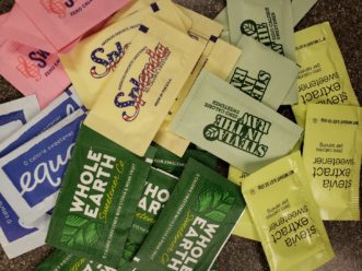 Several different types of non-nutritive sweeteners.