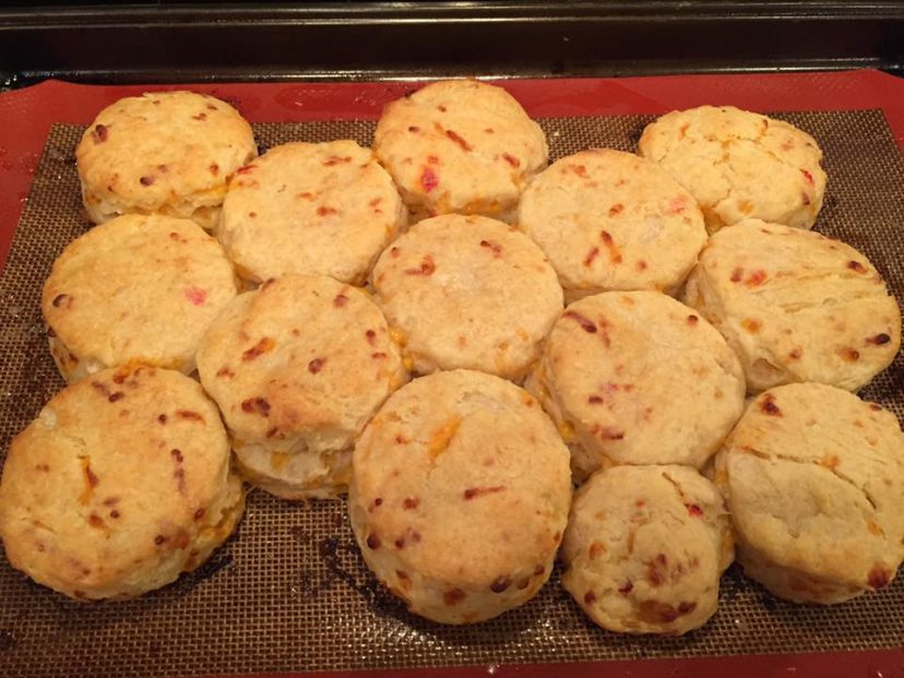 Pimento cheese biscuits, easy to make and so delicious! Kimberly Baker, ©2020, Clemson Extension