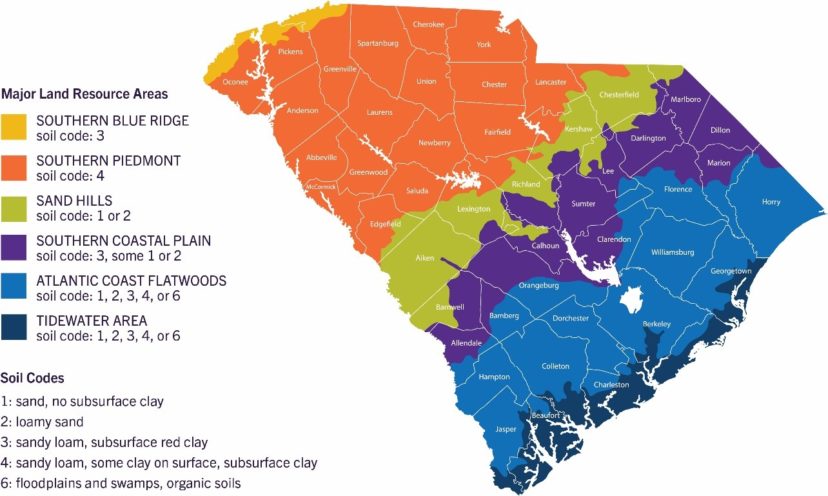 Soil Code Map Illustration credit: Walker Massey, Clemson University