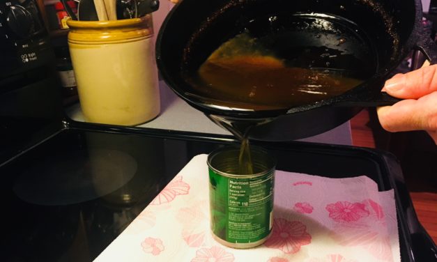 Kitchen Fats, Oils, and Grease: Pour It, Cap It, Cool it, Trash It