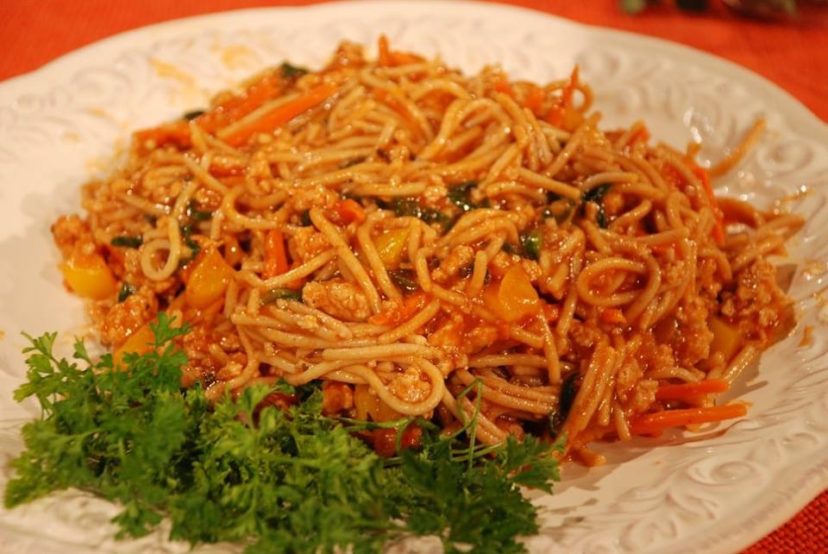 Get creative - consider adding - spaghetti squash in place of pasta; beans (black, white, navy, Great Northern), chopped cauliflower, broccoli, shredded or pureed carrots, spinach (fresh, frozen, canned), eggplant, zucchini, etc. Angela Forbes, ©2020, Clemson Extension