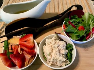 Prepare tossed salad, fruit salad, and cooked or raw vegetables for sides and snacks. Adair Hoover, ©2020 Clemson University