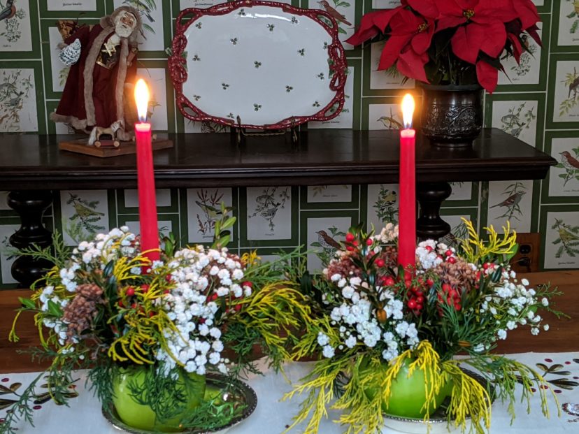 Apple candle holders date back to Colonial times. Barbara H. Smith, ©2020 HGIC, Clemson University