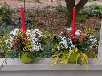 The apple candle holders are now ready for display in your home. Barbara H. Smith, ©2020 HGIC, Clemson University