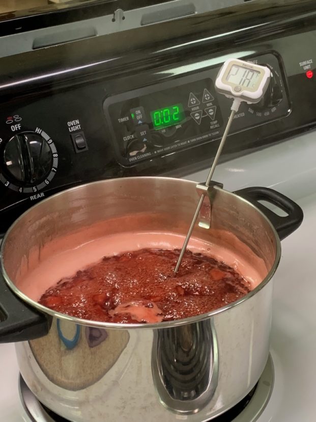 Boil hard for 1 minute, stirring constantly. Rebecca Baxley, ©2021, Clemson Extension