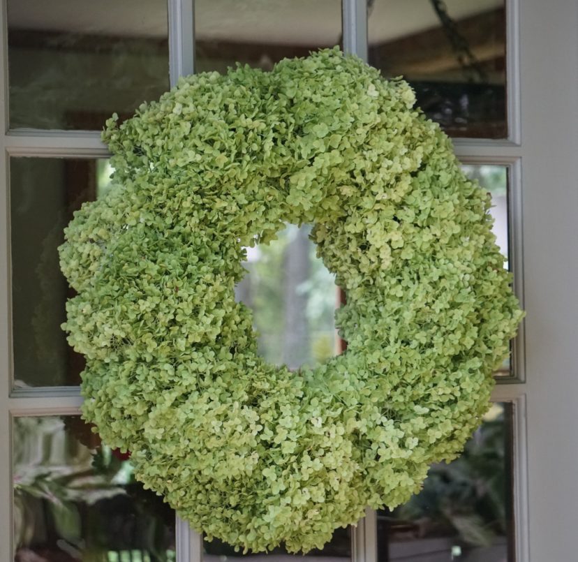 After the acrylic spray or hair spray is completely dry, hang your beautiful wreath where you can enjoy it. Barbara H. Smith, ©2021 HGIC, Clemson University