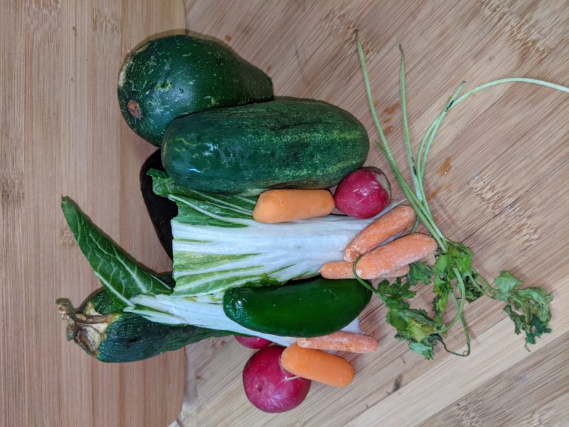 Vegetables a little past their prime, but perfect for a fritter. Chase McIntosh Baillie, Clemson Extension