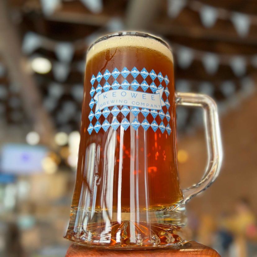 A stein filled with Marzen.