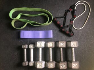 Strength training isn’t limited to lifting weights. There are many ways to apply resistance against your muscles, including using other types of fitness equipment such as bands, kettlebells, and medicine balls.
