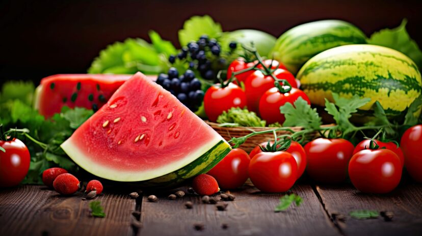 Any fruits and vegetables with more than 80% water content are a great choice to help stay hydrated.
