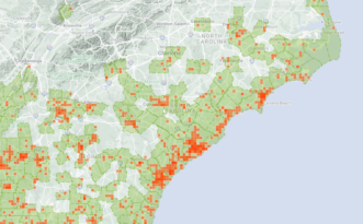 A map of the area Description automatically generated