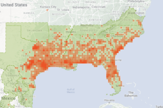 A map of the united states Description automatically generated
