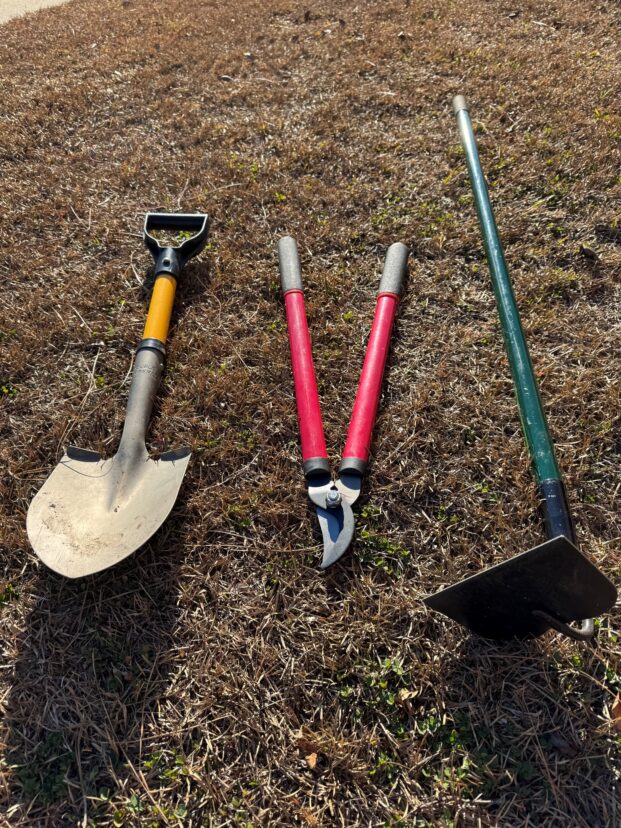 Wash, sanitize, and sharpen all tools so that they are ready to go when its time to use them. 