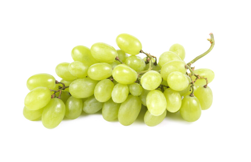 White table grapes.