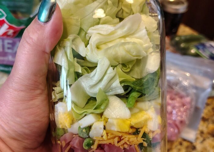 Fully layered salad.