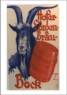 A poster with a goat and a barrel AI-generated content may be incorrect.
