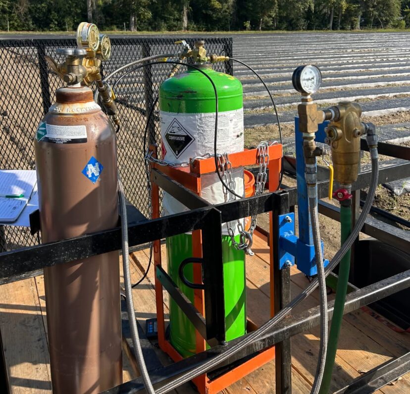 New technique called in-line fumigation.