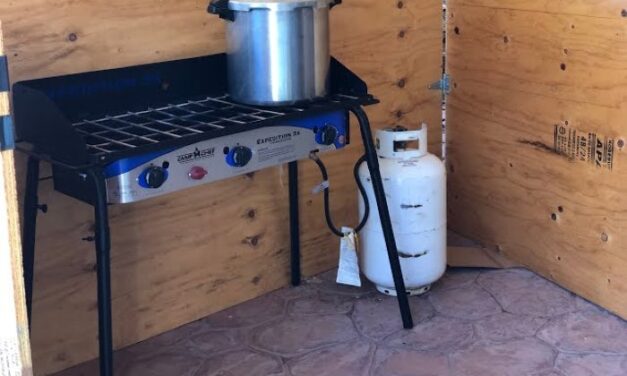 Pressure Canning Outdoors