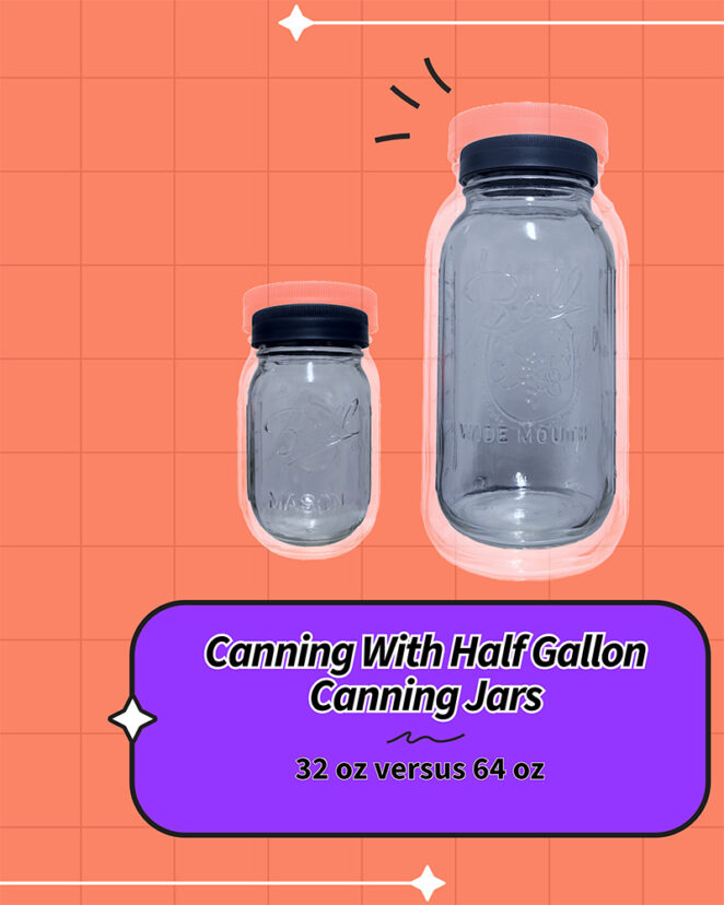 canning with half gallon canning jar
