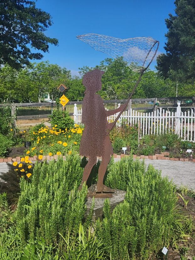 The pollinator garden at the Sandhill Children’s Garden.